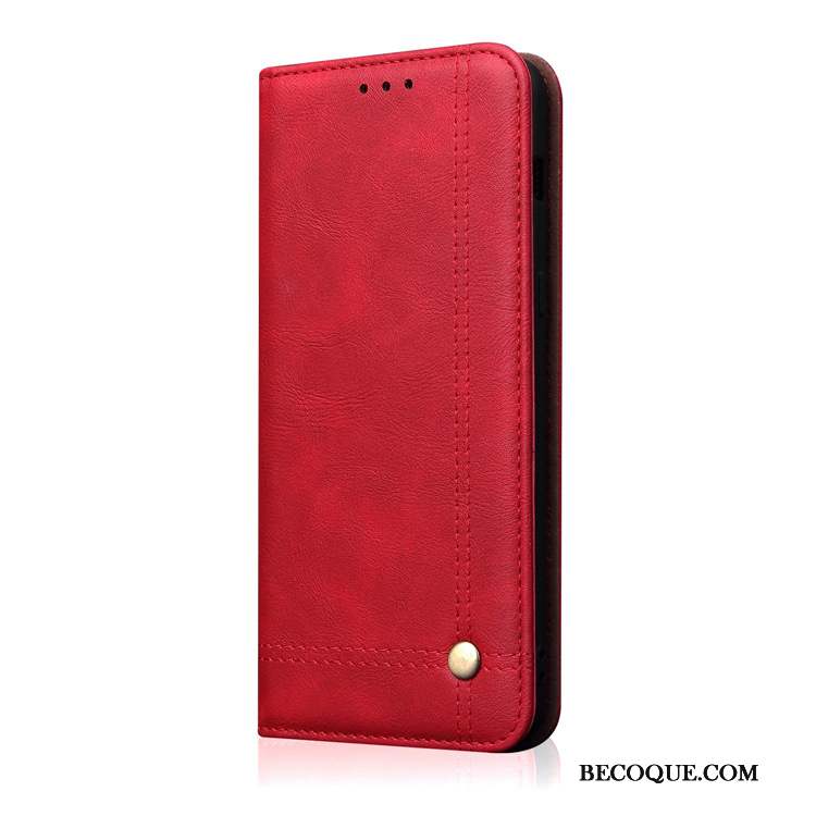 Huawei Mate 20 Pro Rouge Protection Étui Étui En Cuir Carte Coque De Téléphone