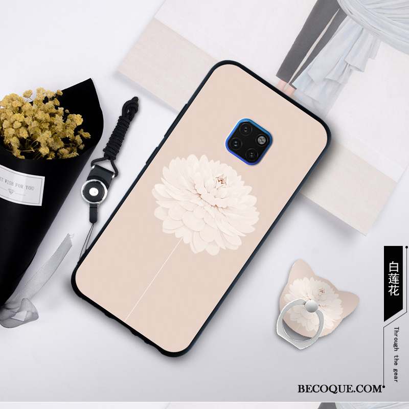 Huawei Mate 20 Rs Coque De Téléphone Mode Protection Fluide Doux Blanc Tendance