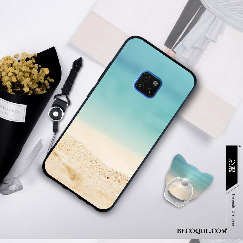 Huawei Mate 20 Rs Coque De Téléphone Mode Protection Fluide Doux Blanc Tendance