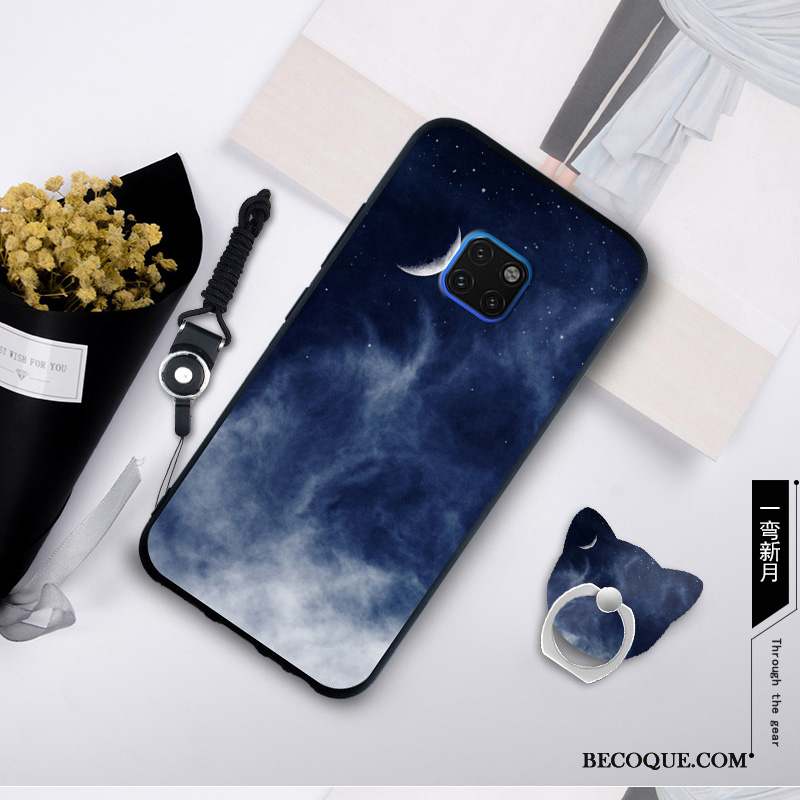 Huawei Mate 20 Rs Coque De Téléphone Mode Protection Fluide Doux Blanc Tendance