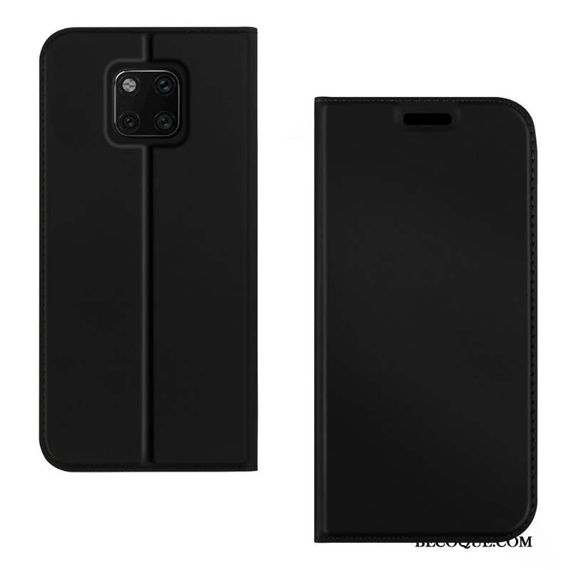 Huawei Mate 20 Rs Coque De Téléphone Étui En Cuir Or Housse