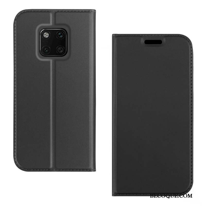 Huawei Mate 20 Rs Coque De Téléphone Étui En Cuir Or Housse