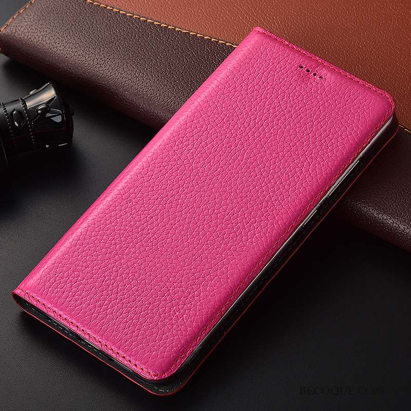 Huawei Mate 20 Rs Coque Luxe Modèle Fleurie Housse Incassable Étui En Cuir Rouge