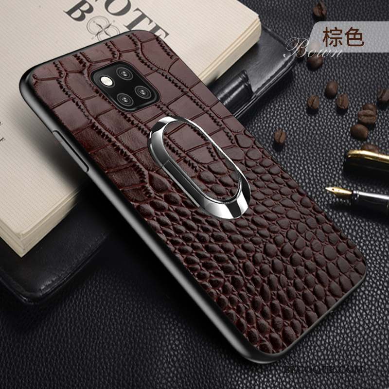 Huawei Mate 20 Rs Coque Qualité Nouveau Simple Téléphone Portable Cuir Magnétisme
