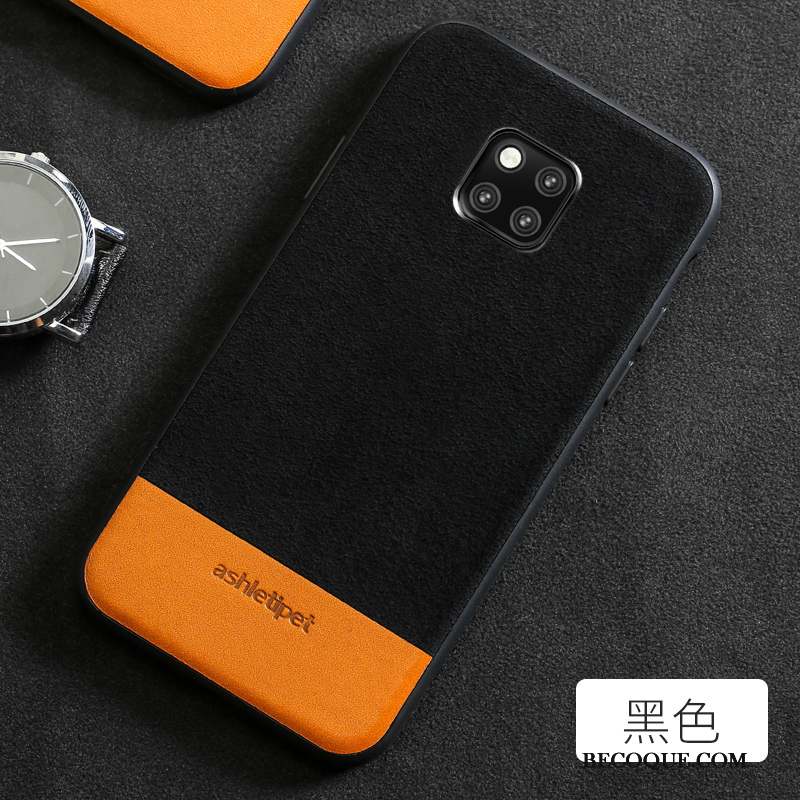 Huawei Mate 20 Rs Cuir Véritable Coque De Téléphone Simple Élégant Protection Luxe