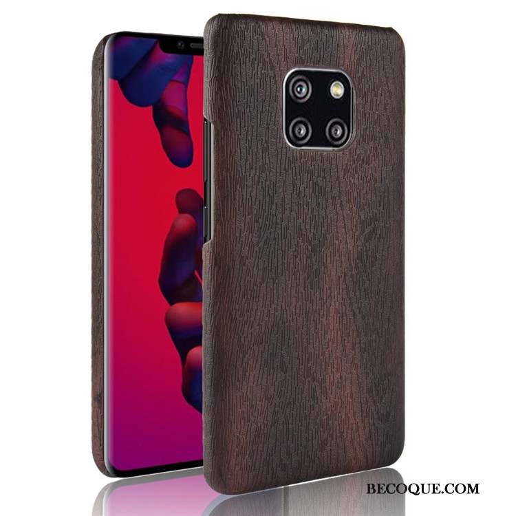 Huawei Mate 20 Rs Difficile Grain De Bois Coque De Téléphone Étui Protection