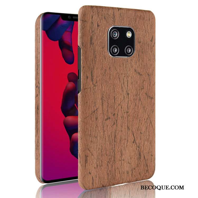 Huawei Mate 20 Rs Difficile Grain De Bois Coque De Téléphone Étui Protection