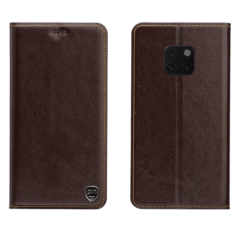 Huawei Mate 20 Rs Incassable Housse Cuir Véritable Coque De Téléphone Étui Téléphone Portable