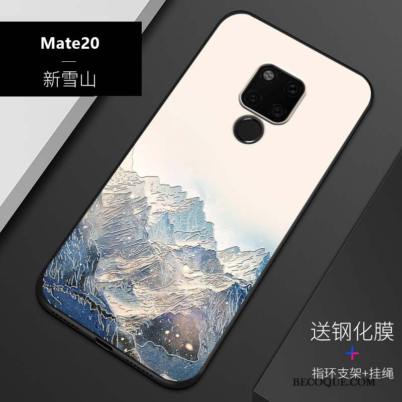 Huawei Mate 20 Tout Compris Coque De Téléphone Noir Nouveau Personnalisé Gaufrage