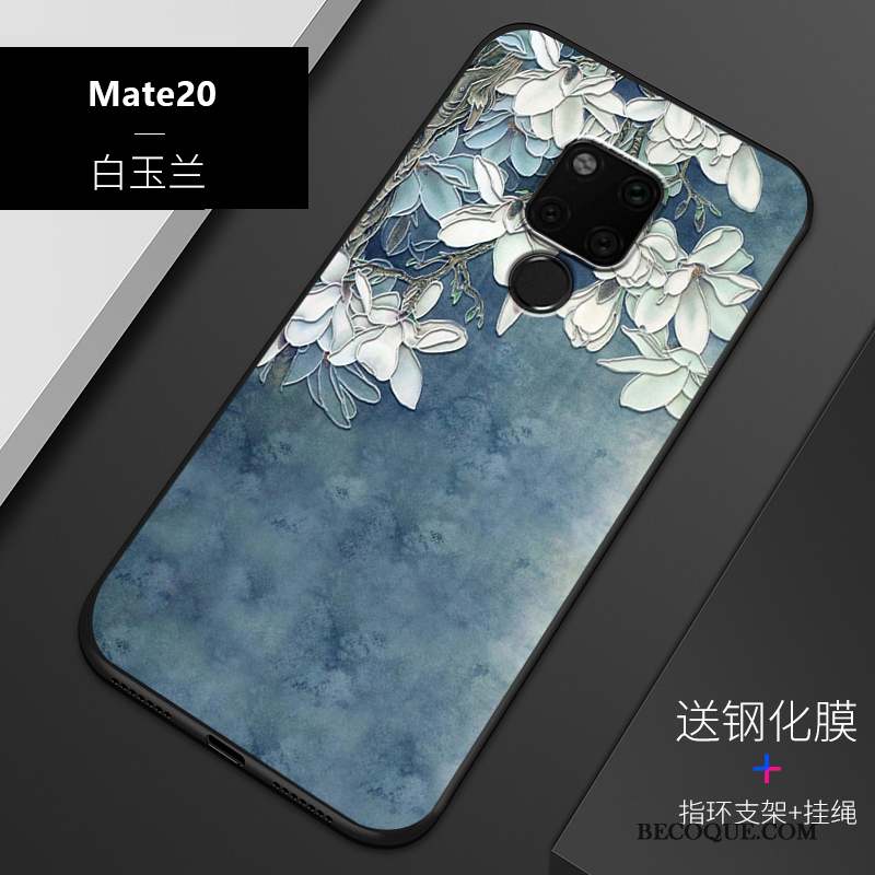 Huawei Mate 20 Tout Compris Coque De Téléphone Noir Nouveau Personnalisé Gaufrage