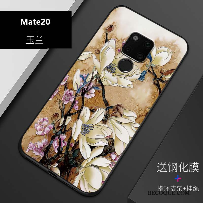 Huawei Mate 20 Tout Compris Coque De Téléphone Noir Nouveau Personnalisé Gaufrage