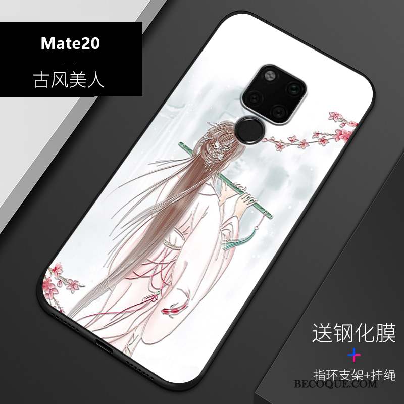 Huawei Mate 20 Tout Compris Coque De Téléphone Noir Nouveau Personnalisé Gaufrage