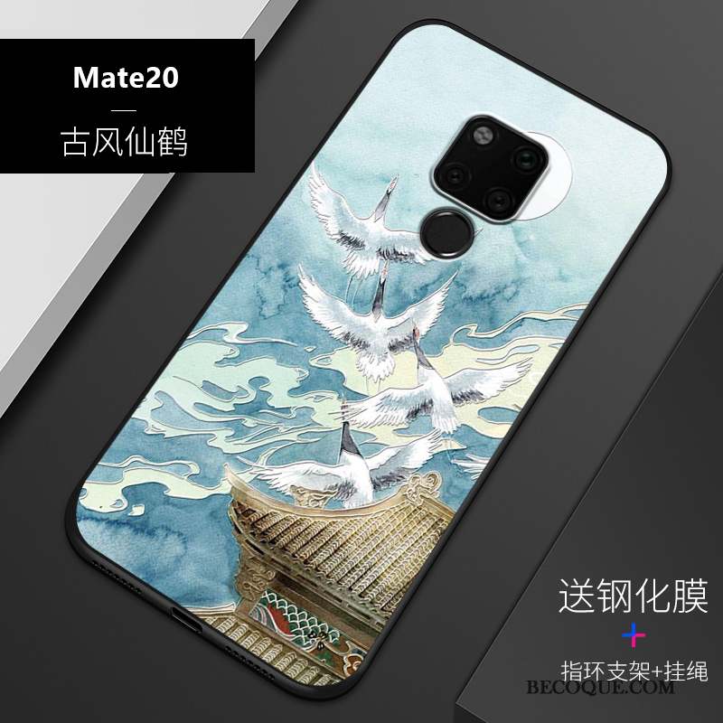 Huawei Mate 20 Tout Compris Coque De Téléphone Noir Nouveau Personnalisé Gaufrage