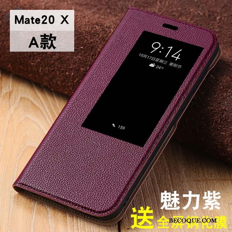 Huawei Mate 20 X Coque Étui Fluide Doux Tout Compris Mince Protection Personnalité