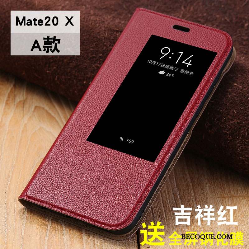 Huawei Mate 20 X Coque Étui Fluide Doux Tout Compris Mince Protection Personnalité