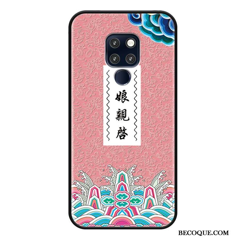 Huawei Mate 20 X Coque Étui Incassable Protection Drôle Créatif Style Chinois