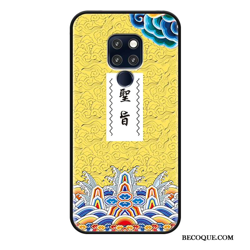 Huawei Mate 20 X Coque Étui Incassable Protection Drôle Créatif Style Chinois