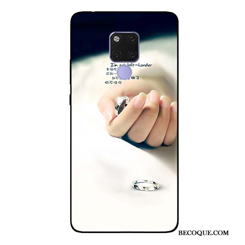 Huawei Mate 20 X Coque Étui Vert Peinture Incassable Fluide Doux Protection