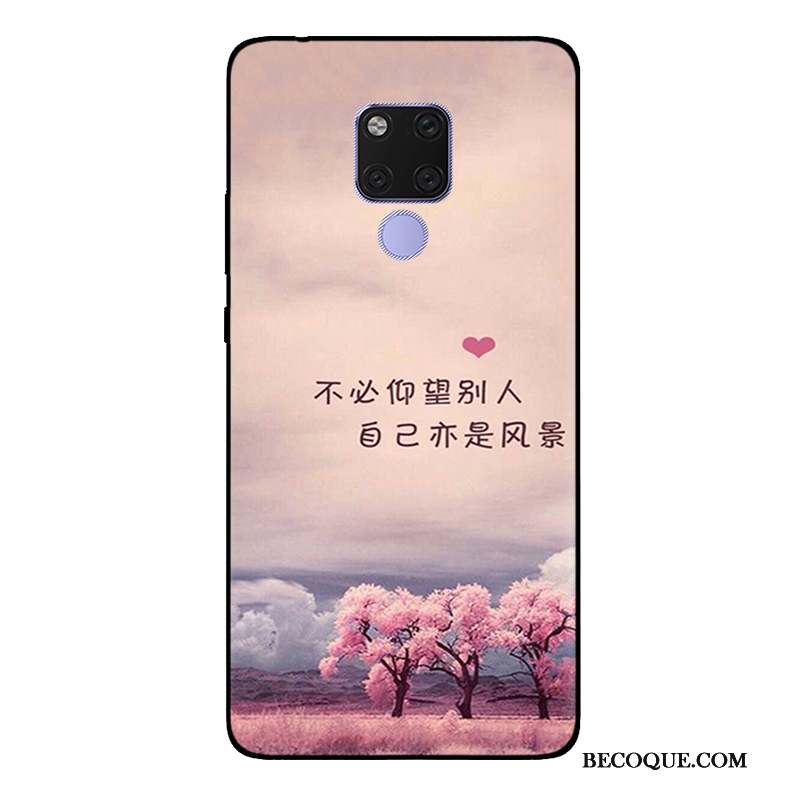 Huawei Mate 20 X Coque Étui Vert Peinture Incassable Fluide Doux Protection