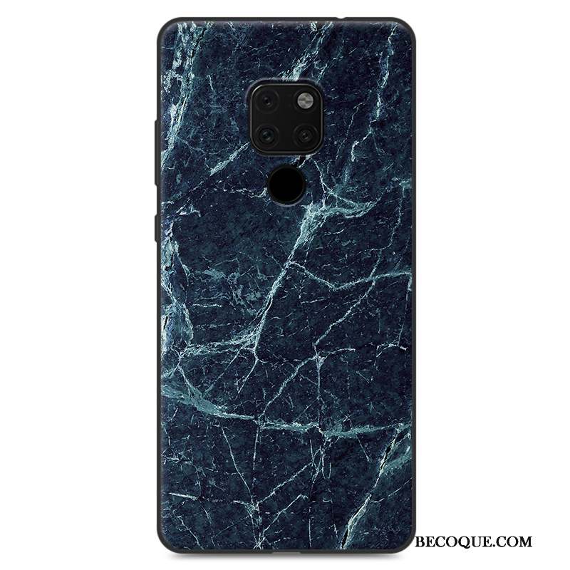 Huawei Mate 20 X Peinture Créatif Étui Coque De Téléphone Protection Bleu