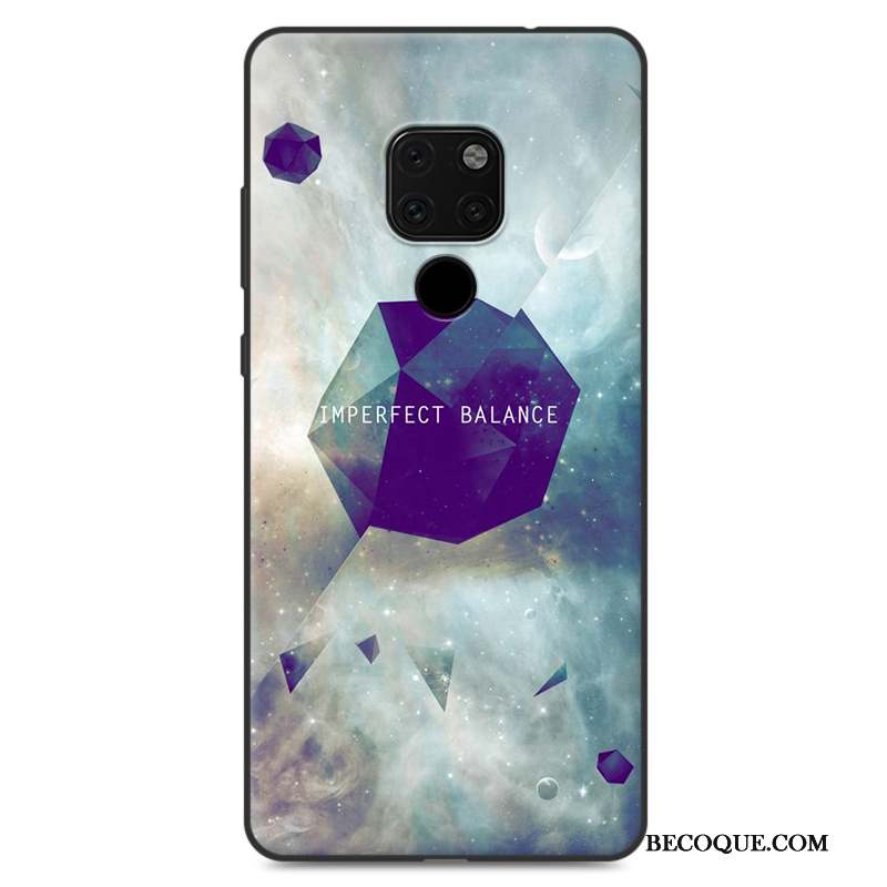 Huawei Mate 20 X Peinture Protection Incassable Rose Coque De Téléphone Étui