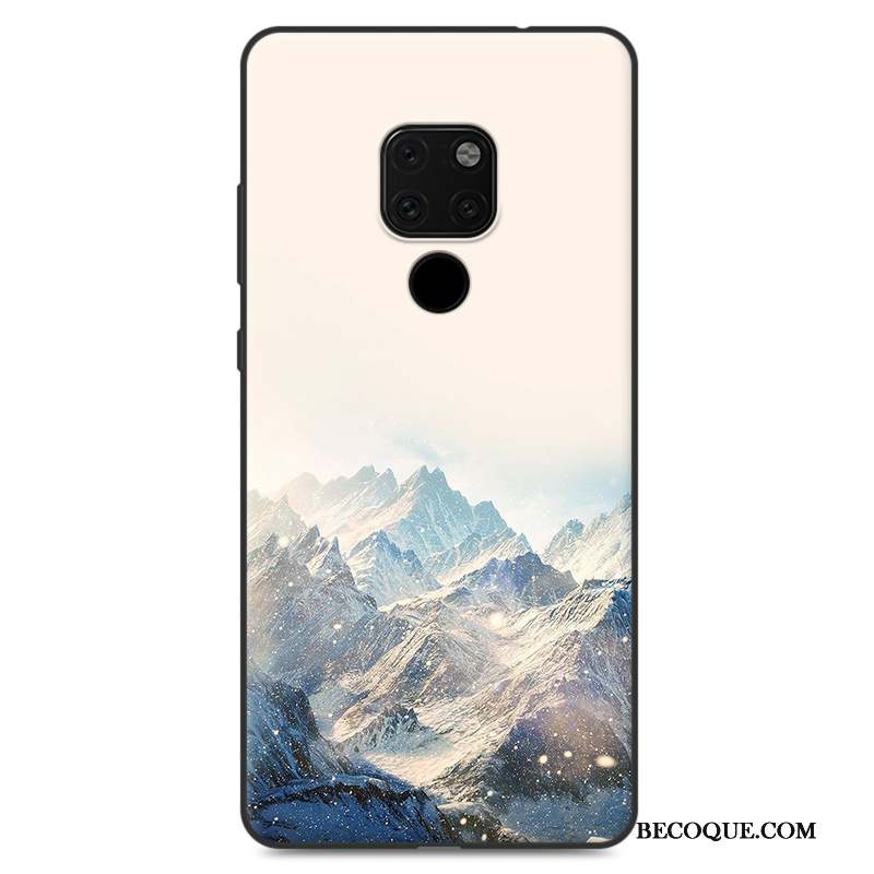 Huawei Mate 20 X Peinture Protection Incassable Rose Coque De Téléphone Étui