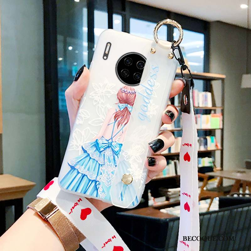 Huawei Mate 30 Amour Fleur Membrane Étui Mois Coque De Téléphone