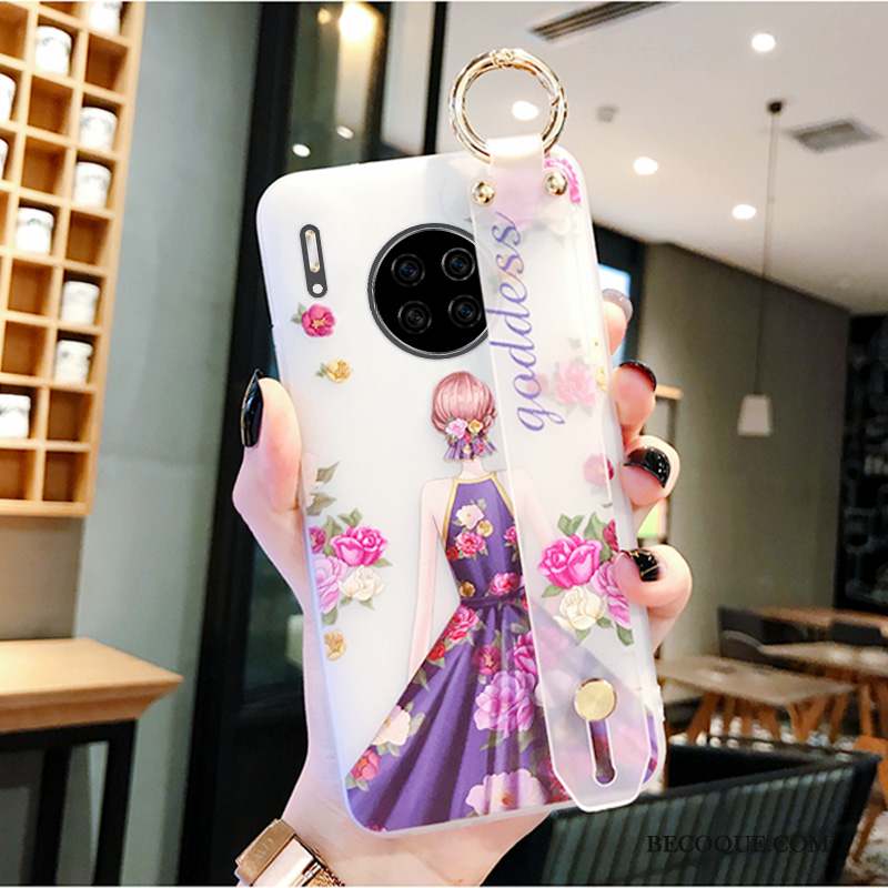 Huawei Mate 30 Amour Fleur Membrane Étui Mois Coque De Téléphone