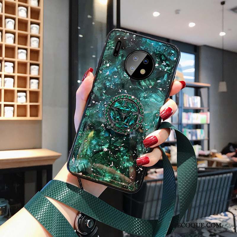 Huawei Mate 30 Coque Argent Membrane Incassable Ciel Étoilé Ornements Suspendus Longue