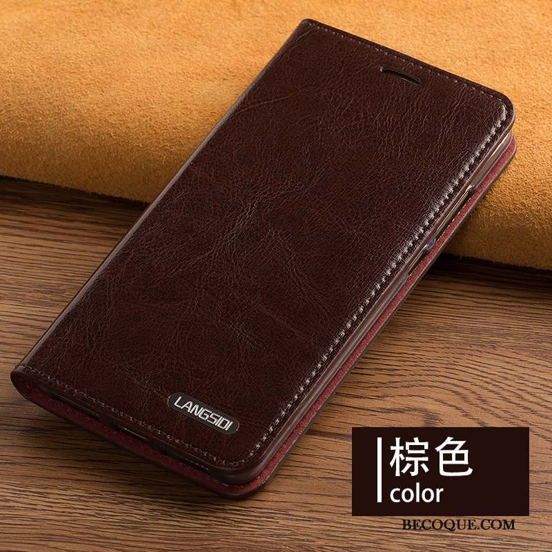 Huawei Mate 30 Coque Incassable Personnalisé Étui En Cuir Rouge Carte Support