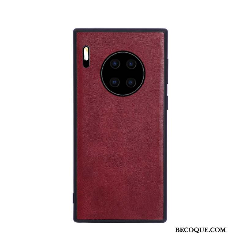 Huawei Mate 30 Coque Incassable Protection Délavé En Daim Créatif Style Chinois Personnalité