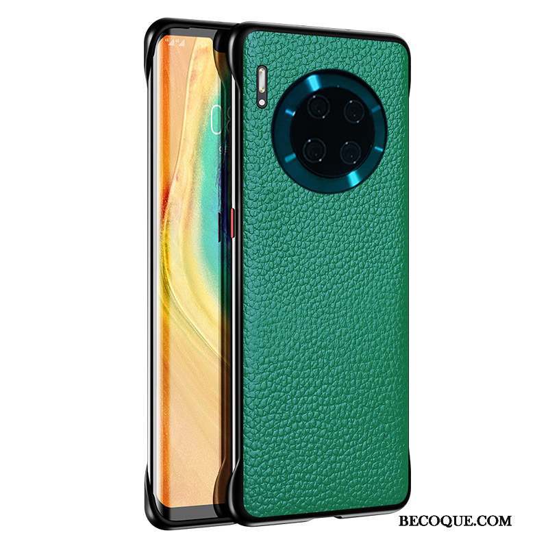 Huawei Mate 30 Coque Litchi Légères Cuir Business Cuir Haut Border