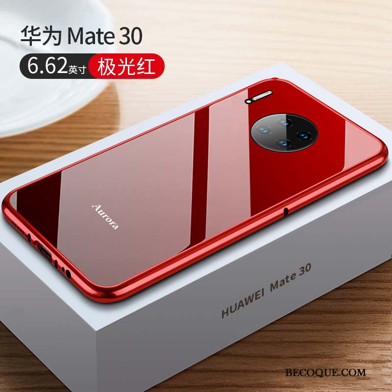 Huawei Mate 30 Coque Marque De Tendance Tout Compris Rouge Border Incassable Protection