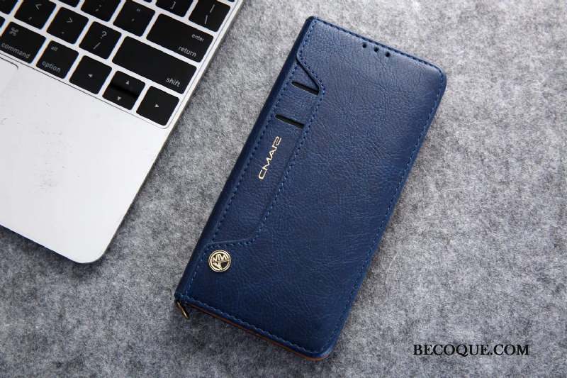 Huawei Mate 30 Coque Noir Housse Étui En Cuir Incassable Business Portefeuille