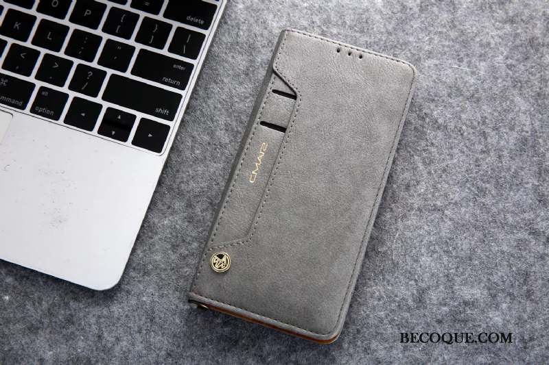 Huawei Mate 30 Coque Noir Housse Étui En Cuir Incassable Business Portefeuille