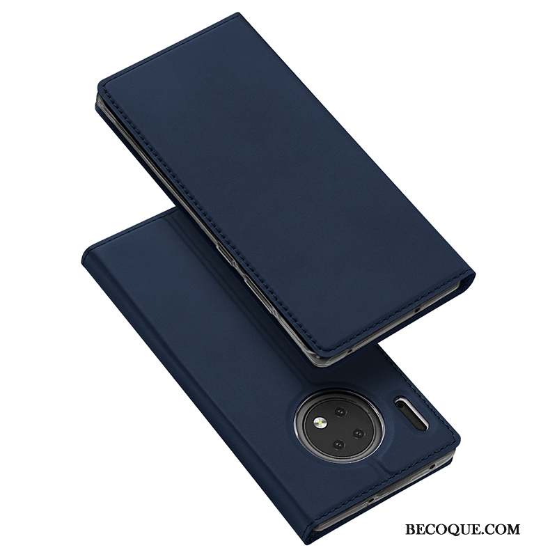 Huawei Mate 30 Coque Étui Tout Compris Housse Nouveau Business Bleu