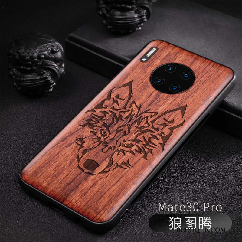 Huawei Mate 30 En Bois Étui Coque De Téléphone Motif Original