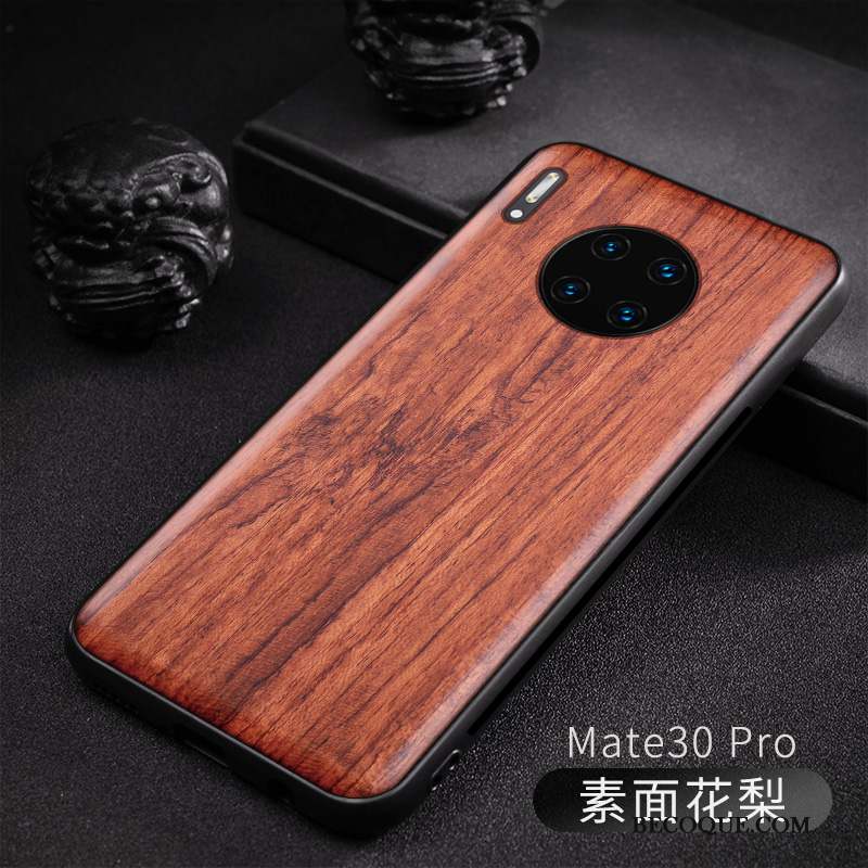 Huawei Mate 30 En Bois Étui Coque De Téléphone Motif Original