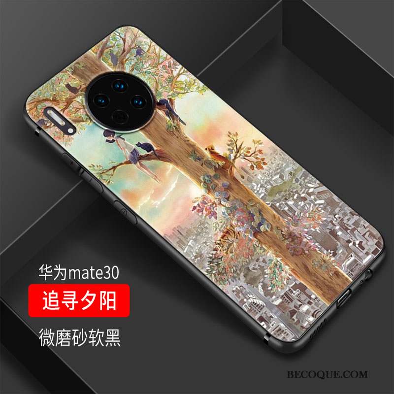 Huawei Mate 30 Fluide Doux Frais Petit Étui Tout Compris Coque De Téléphone