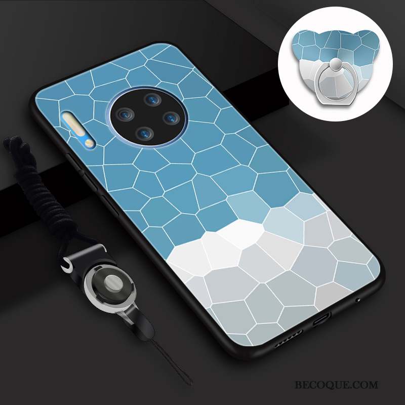 Huawei Mate 30 Fluide Doux Ornements Suspendus Silicone Tempérer Coque De Téléphone Incassable