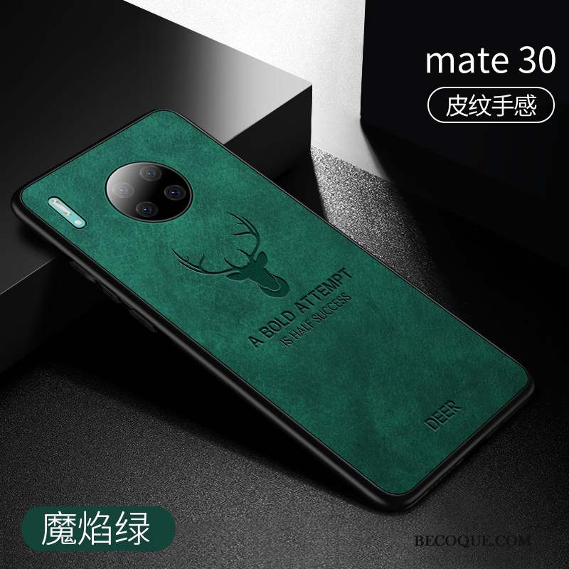 Huawei Mate 30 Incassable Étui En Cuir Fluide Doux Coque Marque De Tendance Silicone