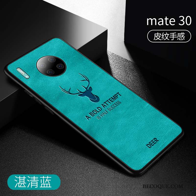 Huawei Mate 30 Incassable Étui En Cuir Fluide Doux Coque Marque De Tendance Silicone