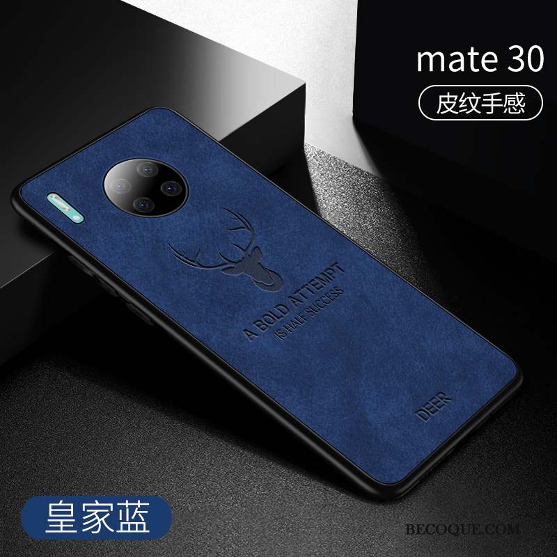 Huawei Mate 30 Incassable Étui En Cuir Fluide Doux Coque Marque De Tendance Silicone