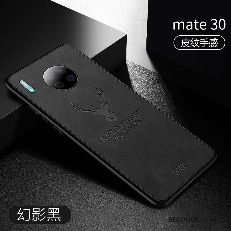 Huawei Mate 30 Incassable Étui En Cuir Fluide Doux Coque Marque De Tendance Silicone