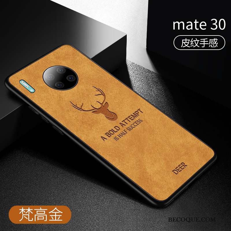 Huawei Mate 30 Incassable Étui En Cuir Fluide Doux Coque Marque De Tendance Silicone