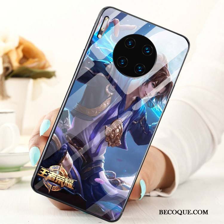 Huawei Mate 30 Membrane Mode Étui Coque Verre Anneau