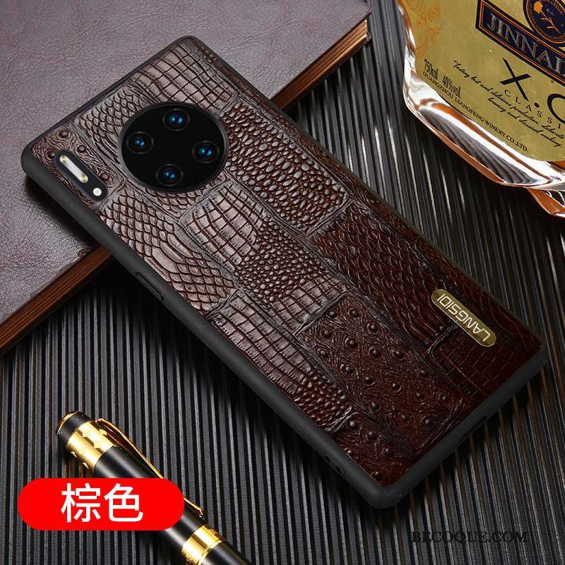 Huawei Mate 30 Pro Coque Business Luxe Cuir Incassable Nouveau Tout Compris