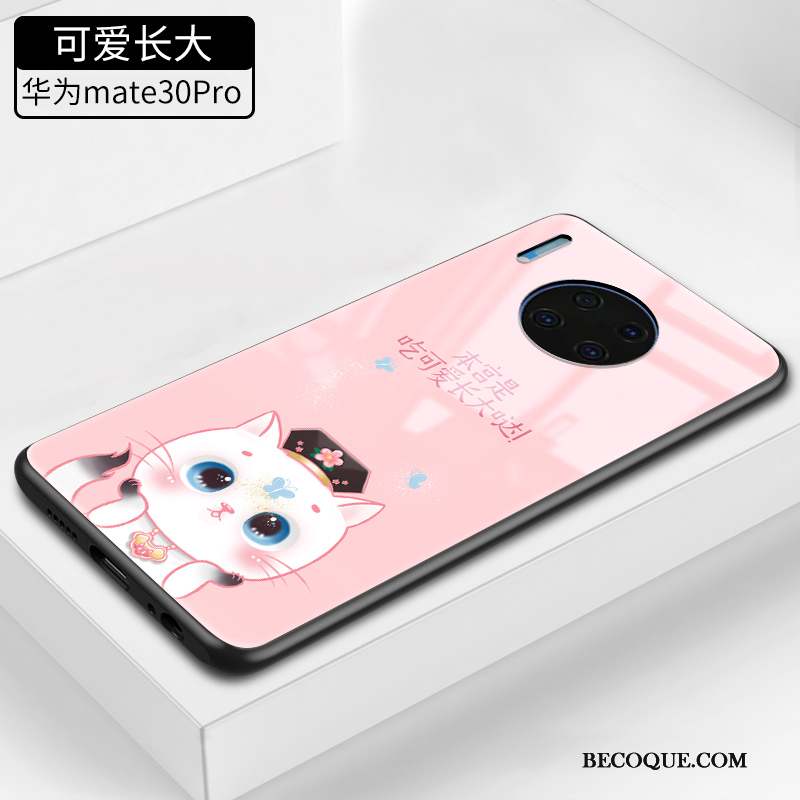 Huawei Mate 30 Pro Coque Charmant Incassable Marque De Tendance Chat Tout Compris Personnalité