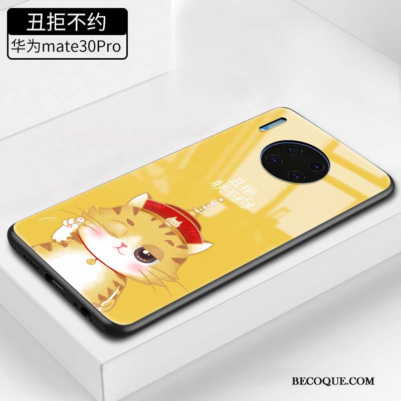 Huawei Mate 30 Pro Coque Charmant Incassable Marque De Tendance Chat Tout Compris Personnalité