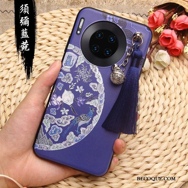 Huawei Mate 30 Pro Coque De Téléphone Incassable Style Chinois Tout Compris Créatif Rouge